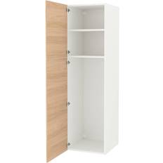 Ikea Opbevaringsskabe Ikea Enhet White/Oak Opbevaringsskab 60x210cm