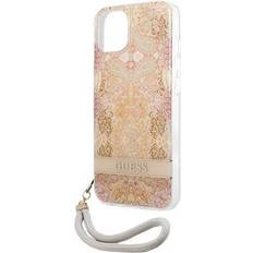 Guess GUHCP13SHFLSD iPhone 13 mini 5,4 złoty/gold hardcase Flower Strap