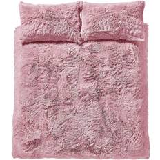 Catherine Lansfield Cuddly Duvet Cover Pink (230x230cm)