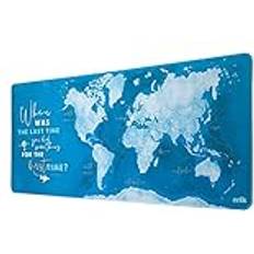 Blue Mouse Pads Aucune skrivbord - World Map