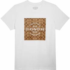 M T-shirts Coach Organic Cotton Signature T-shirt - White