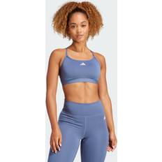 Adidas Oui Soutiens-gorge Adidas Aeroimpact Low-Support Soutien-Gorge Sport Femmes - Bleu Gris