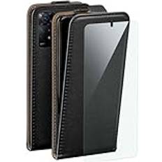 Moex moex Flip Case för Redmi Note 11 Pro/11 Pro 5G-fodral, vikbart fodral, mobilfodral, skyddsfodral med skyddsfilm, vikbart mobiltelefonfodral 360 graders allroundskydd – svart