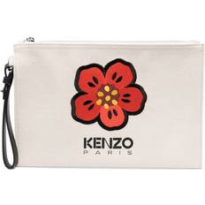 Men Clutches Kenzo Boke Flower motif clutch men Cotton/Cotton/Polyester/Calf Leather One Size Neutrals