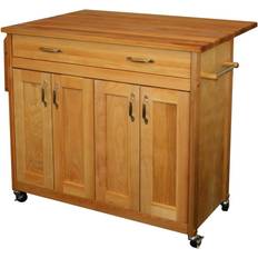 Wood Trolley Tables Catskill Craftsmen Natural Wood Kitchen Cart Drop Trolley Table