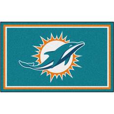 Carpets & Rugs Fanmats Miami Dolphins Plush Area Rug 4ft x 6ft