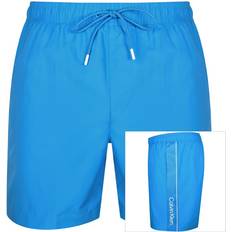 Calvin Klein Trajes de baño Calvin Klein Logo Swim Shorts Blue Medium Drawstring Malibu Blue