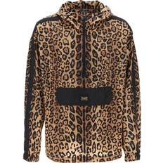 Hooded Jacket with Leopard Crespo - Print