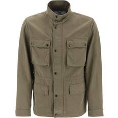 Woolrich Outerwear Woolrich "Field Jacket In Cotton And Linen Blend"