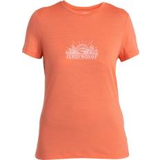 Icebreaker T-shirts Icebreaker Tech Lite III Grown Naturally T-shirt - Oranje