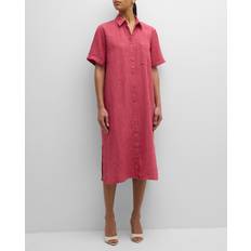 Eileen Fisher Linen Classic Collar Shirt Dress