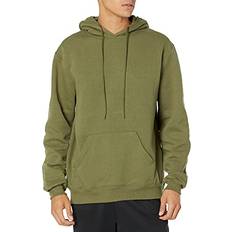 Soffe Men's Training Fleece Hooded Sweatshirt, Olive Drab Green