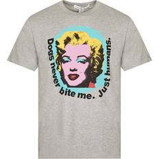 Comme des Garçons Överdelar Comme des Garçons Comme Des Garcons Men's Marilyn T-Shirt Top Grey 38/Regular