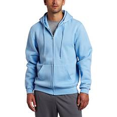 Soffe 047947624876 Adult Classic Zip Hooded Sweatshirt, Light Blue