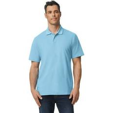 Gildan Polo Shirts Gildan B00460255 Softstyle Pique Polo Shirt for Adult Light Blue