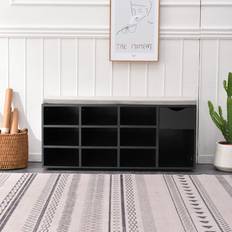 Leathers Shoe Racks Ebern Designs 10 Pair Shoe Rack