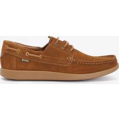 Barbour Boat Shoes Barbour Cognac Suede Armada Calf Leather Boat Shoes - Men's