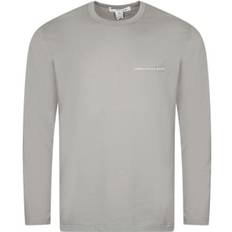 Comme des Garçons Tøj Comme des Garçons Logo Langærmet Bomuld T-shirt - Grå