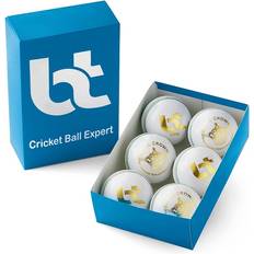 White 156g Cricket Balls 6-pack