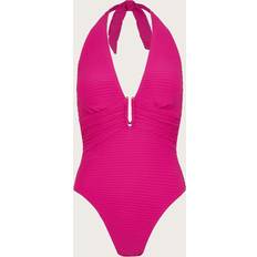 Fabric Swimsuits Monsoon Maria Halter Neck Swimsuit, Pink