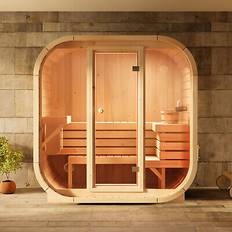 Saunas FinnTherm Sauna intérieur Ellipso m Naturel 42 mm Épaisseur de paroi 196 x 119 cm