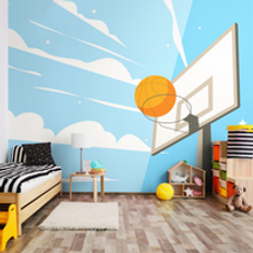 Origin Murals Graphic Basketball Hoop Medium Wall Decor