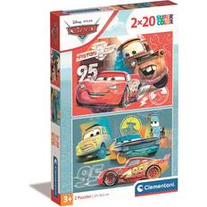 Pixars Biler Klassiske puslespil Clementoni Puzzle 2x20 Cars