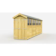 Outbuildings 19 Feet Shed Double Door Windows (Building Area )