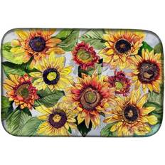 Multicoloured Dish Drainers Caroline's Treasures 8766DDM Sunflowers Dish Drainer