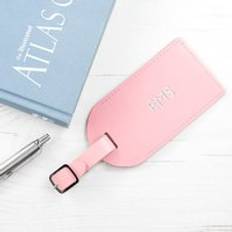 Travel Accessories on sale Treat Republic Personalised Pastel Pink Foiled Leather Luggage Tag