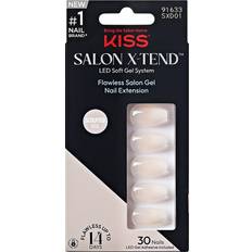 White False Nails Kiss Salon X-Tend Nails - Words
