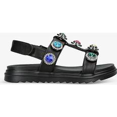 Black Sandals Kurt Geiger London Kids' Mini Orson Crystal Sandals