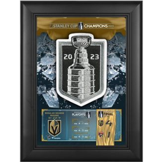 Sports Fan Apparel Fanatics Authentic "Vegas Golden Knights 2023 Stanley Cup Champions Framed 5" x 7" Collage with 2023 Stanley Cup Champions Jersey Patch"