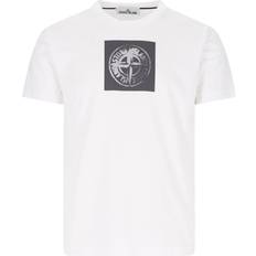 Stone Island Blanco Ropa Stone Island Logo Men's Graphic T-Shirt Ref. 80152NS83-V0001 White