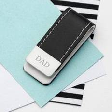 Leather Money Clips Treat Gifts Black Leather Money Clip