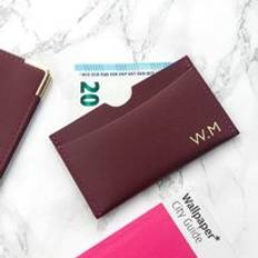 Treat Gifts Personalised Luxury Leather Card Holder