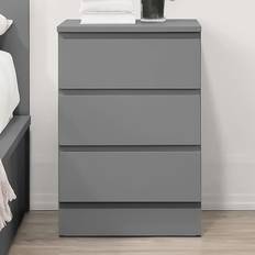 Grey Bedside Tables Birlea Oslo 3 Bedside Table