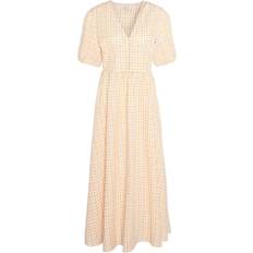 Barbour Long Dresses Barbour Belmont Cotton Midi Dress, Mallow Pink Check