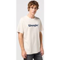 Wrangler Herre T-shirts Wrangler Logo Tee - Cream