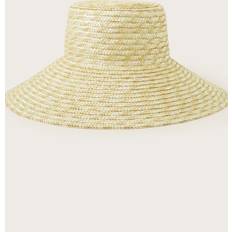 Brown Hats Monsoon Wide Brim Straw Hat, Beige