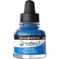 System 3 Daler-Rowney Fluorescent Blue Acrylic Ink 29.5ml