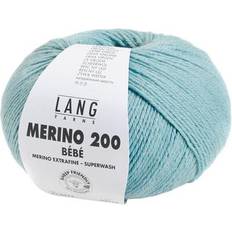 Lang Yarns Merino 200 Bébé Superwash von LANG Yarns, Mint dunkel, aus Schurwolle