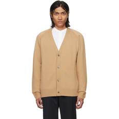 Herren - Natur Cardigans Officine Générale Cardigan MILOS camel