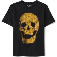 Children's Clothing The Children's Place Boys' Short Sleeve Halloween Graphic T-Shirt, Candy Skull