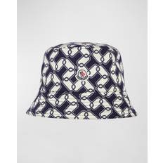Moncler Hatte Moncler Mønstret Bøttehat - Blå