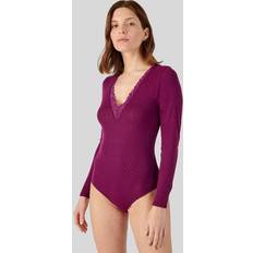 Purple - Women Bodysuits Damart Thermal Warmth Bodysuit Purple