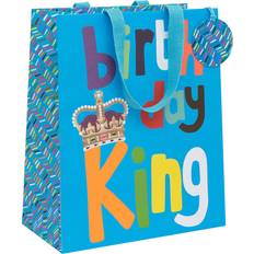 Blue Gift Bags Glick Glick Paper Salad Birthday King Large Birthday Gift Bag