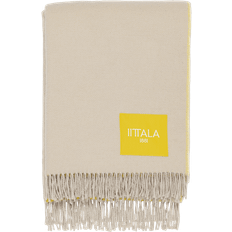 Iittala Play Plaid 130x180 cm Beige/Gul Tæppe Beige (180x130cm)