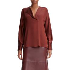 Men - XXS Blouses Vince Sleeve Draped Silk Blouse - Dolman