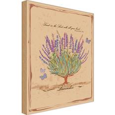 Purple Wall Decor Vianmo Holzschild 18 x 12 cm Lavendel Trust In The Lord Wall Decor